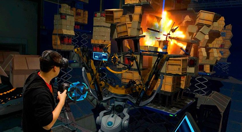 Игры в шлемах HTC Vive для 2-х человек на целый час со скидкой 50% в первом клубе виртуальной реальности «ГОЛОКРОН».