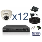 Комплект видеонаблюдения внутренний ЛАЙТ на 12 камер 1080N