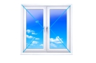 Двустворчатое окно Rehau Intelio 80 (2 поворотных окна)