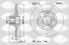 Тормозной диск арт: SASIC 6104035