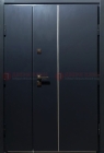 Темная металлическая тамбурная дверь ДП-220