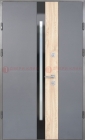 Полуторная тамбурная дверь из металла с МДФ ДМ-503