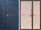 Стальная тамбурная дверь с порошковым покрытием и МДФ ДП-239