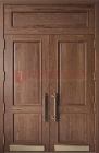 Двустворчатая металлическая дверь с массивом дуба ДМД-49