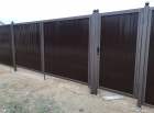 Забор из профнастила в металлической рамке 1,8 м