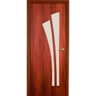 Дверь с покрытием ламинат «ЛАГУНА» стекло сатинат