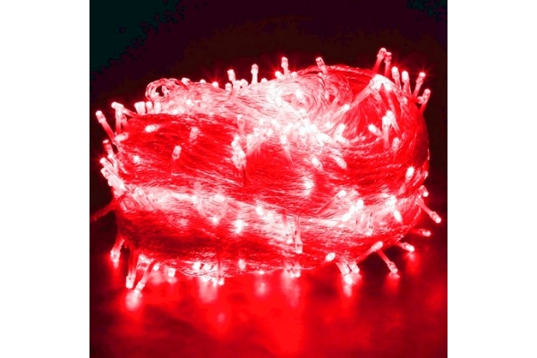 Гирлянда LED Нить 10 м с герметичным колпачком (красный)