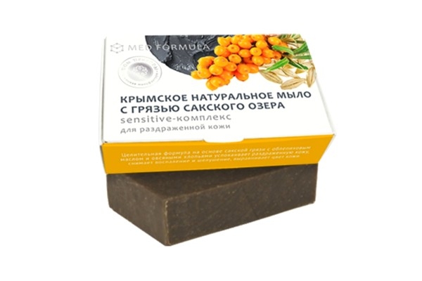 Крымское натуральное мыло на основе грязи Сакского озера «SENSITIVE-КОМПЛЕКС»