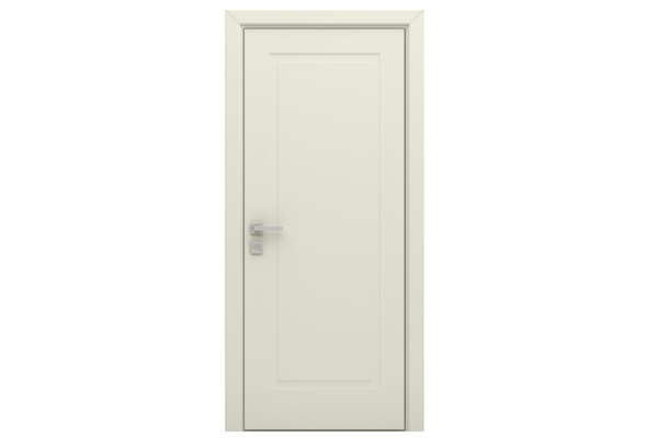 Межкомнатная дверь «Манчестер», шпон ясень (цвет браш эмаль ваниль)