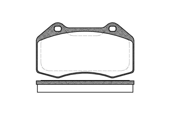 Комплект тормозных колодок, дисковый тормоз арт: REMSA 1113.00