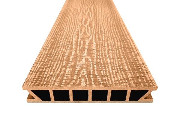 Террасная доска ДПК пустотелая Deckron Woodlike (Кедр) 153x28x4000 мм 