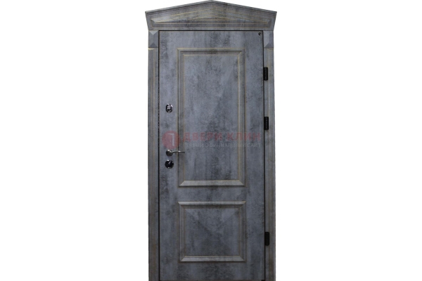Серая железная дверь с виноритом ДВТ-60