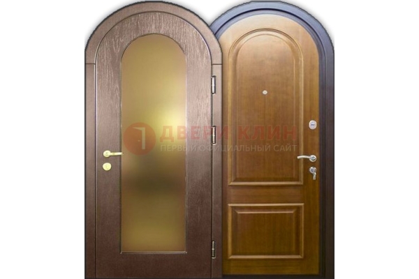 Железная арочная дверь ДА-12 в банк