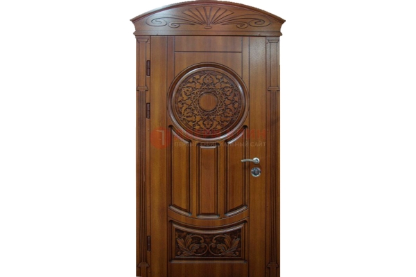 Железная арочная дверь ДВТ-7 с виноритом