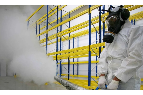 Обработка производства холодным и горячий туманом+барьерная защита 