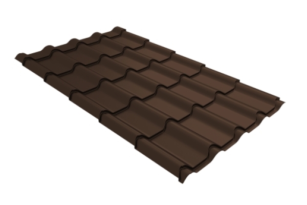Профиль волновой камея 0,45 Drap RAL 8017 шоколад 