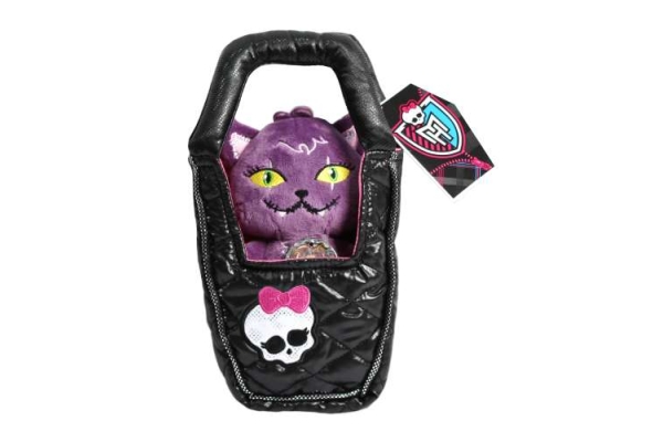 Monster High. Игрушка плюшевая 14 см Кот &quot;Полумесяц&quot; в сумочке (Т56515)