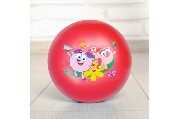 Мяч детский Смешарики &quot;Нюша и Бараш&quot; 16 см цвет красный 2624375