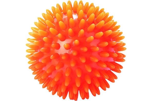 Мяч мягкий массажный ЕЖИК 6,5 см оранжевый МалышОК Альпина Пласт