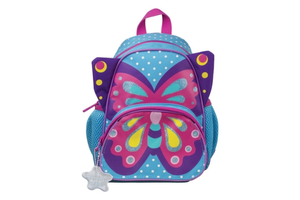 Рюкзак для дошкольников, голубой Милая бабочка, 26х21х13 см Tiger Family