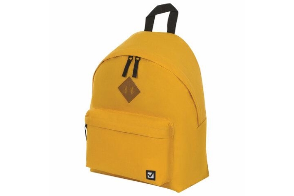 Рюкзак универсальный сити-формат желтый 20 литров, 41х32х14 см Brauberg