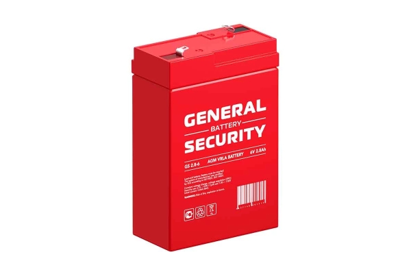 Аккумуляторная батарея General Security GS 2.8-6