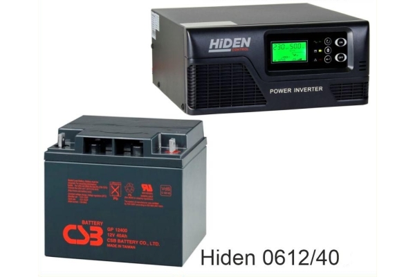 ИБП Hiden Control HPS20-0612 + CSB GP12400