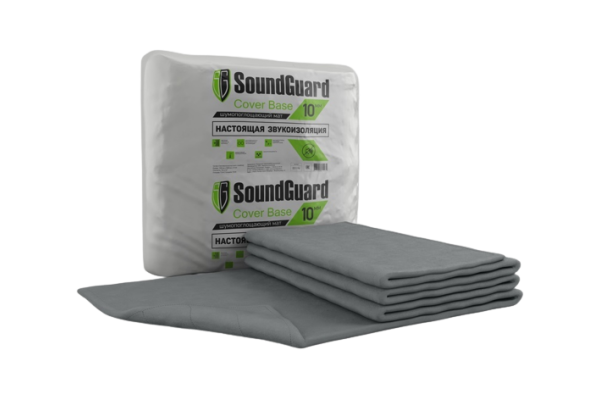 Саундгард Звукоизоляционный мат SoundGuard Cover Base 10 мм, 7,5 м2