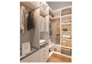 Дизайн гардеробной в частном доме
