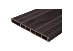Заборная доска ДПК WPC-Deck двусторонняя полая (Шоколад) 300x30x2500 мм 