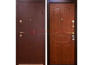 Недорогая дверь для квартиры с порошковым напылением ДП-77