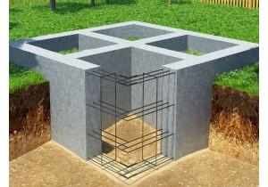 Ленточный фундамент 6x6x0,4 м