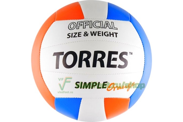Мяч для волейбола Torres Simple Orange