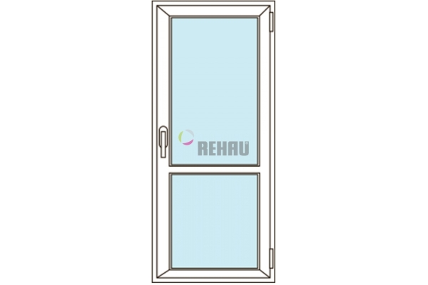Балконная дверь Rehau Intelio 80 (одностворчатая, поворотная)