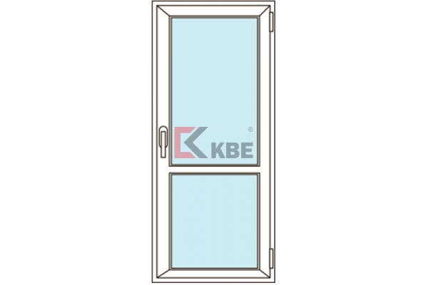 Балконная дверь KBE 58 (одностворчатая, поворотная)