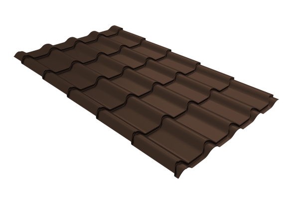 Профиль волновой камея 0,45 PE RAL 8017 шоколад
