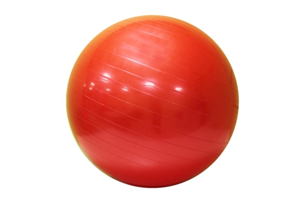 Мяч надувной гимнастический Ф 75 см + насос (оранжевый)