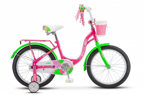 Велосипед 18&quot; STELS Jolly (рама 11&quot;) пурпурный/зеленый арт.V010