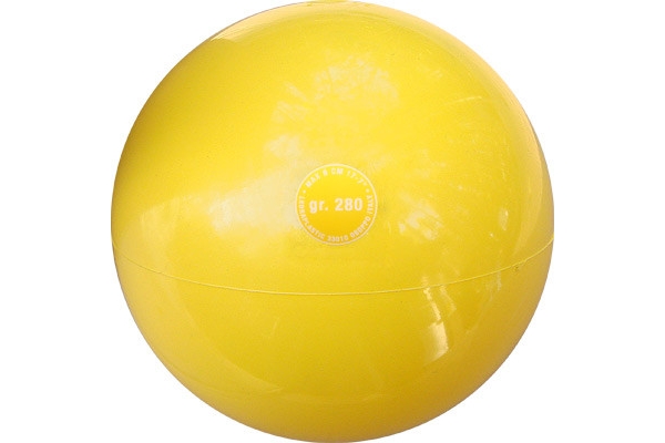 Мяч для художественной гимнастики RITMIC 17 см 280 г желтый Ledraplastic