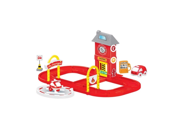 Игровой набор пожарная станция с круговой дорогой