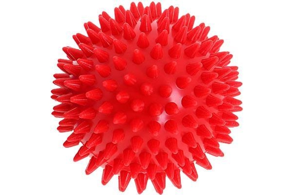 Мяч массажный ЕЖИК 6,5 см красный МалышОК Альпина Пласт