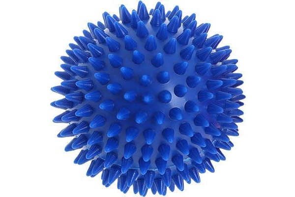 Мяч массажный ЕЖИК 6,5 см синий МалышОК Альпина Пласт