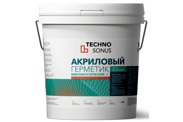 Техносонус Акустический герметик Сонетик Акрил 5 л, 7 кг