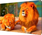 Картина часы «Львы»