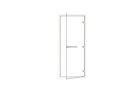 Дверь для хаммама с матовым стеклом SAWO ST-746-L 8/19  Левая, с порогом