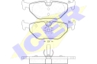 Комплект тормозных колодок, дисковый тормоз арт: ICER 181707