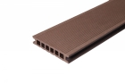 Террасная доска ДПК пустотелая WPC-Deck вельвет (Шоколад) 137x26x4000 мм 