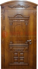 Металлическая дверь с виноритом в форме арки ДВТ-39
