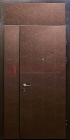 Тамбурная дверь с верхней фрамугой и винилискожей ДТМ-7