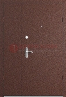 Коричневая тамбурная дверь с порошковым напылением ДТМ-6